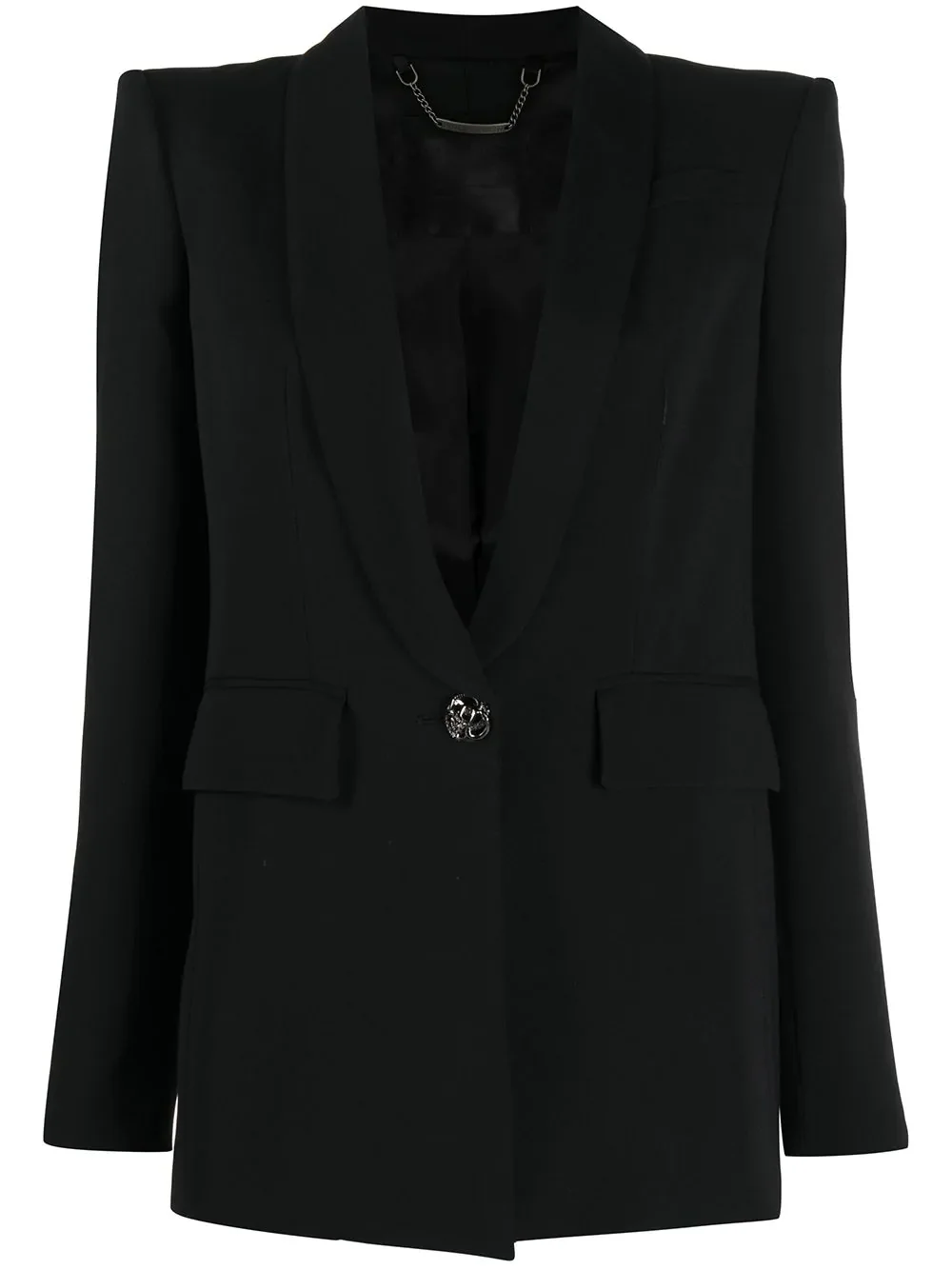one-button blazer - 1