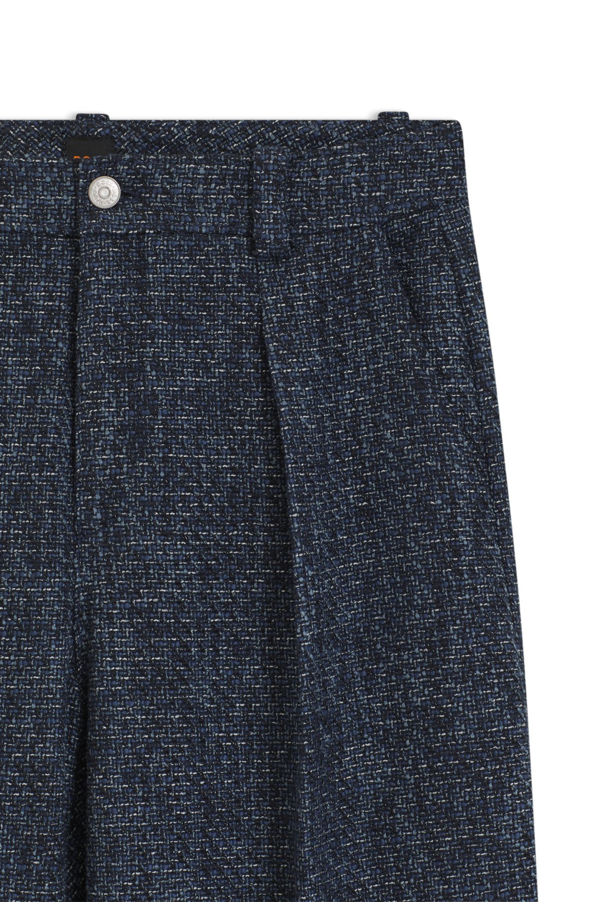 WIDE-LEG TROUSERS IN STRETCH TWEED - 2