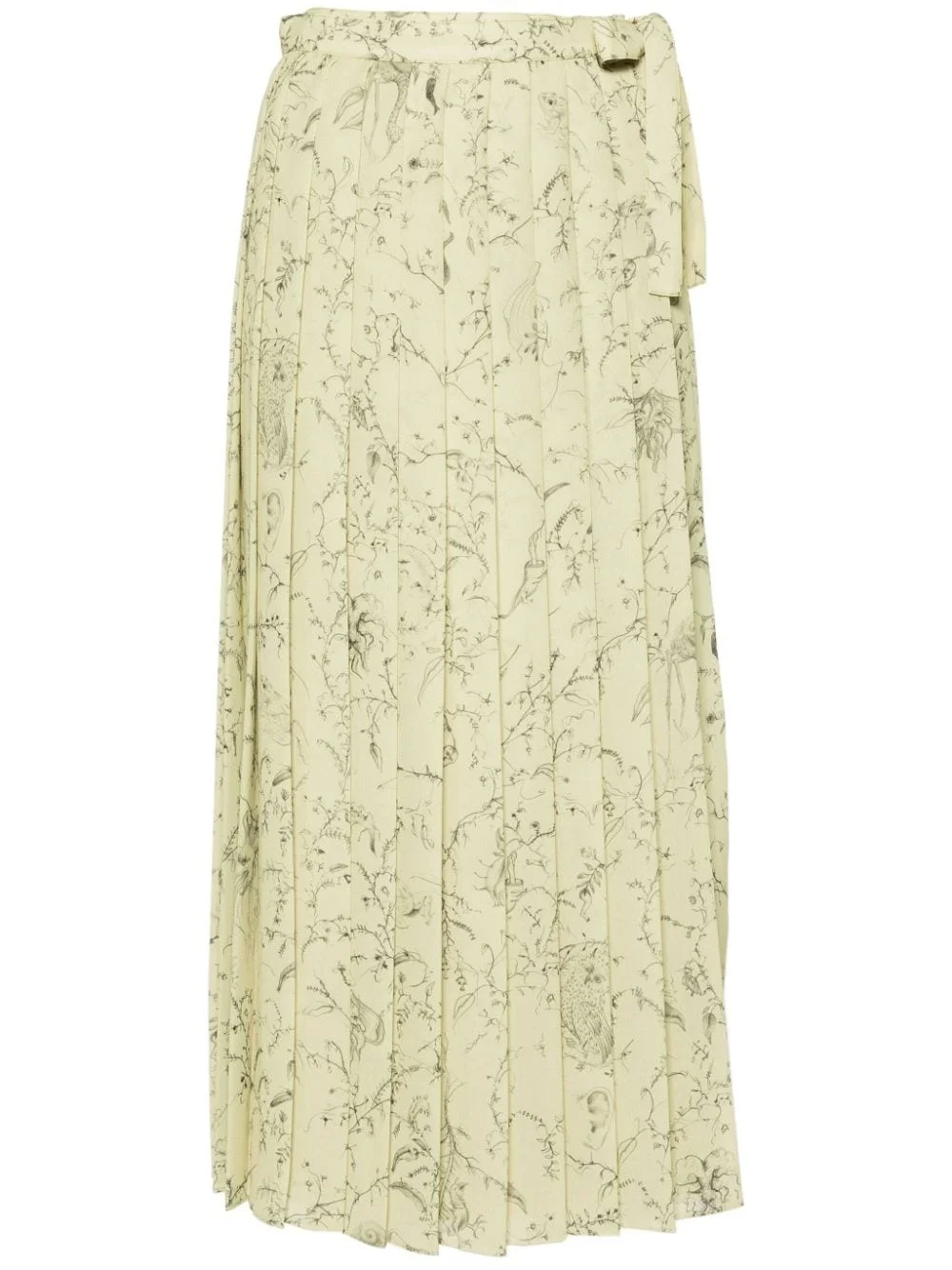 graphic-print pleated skirt - 1