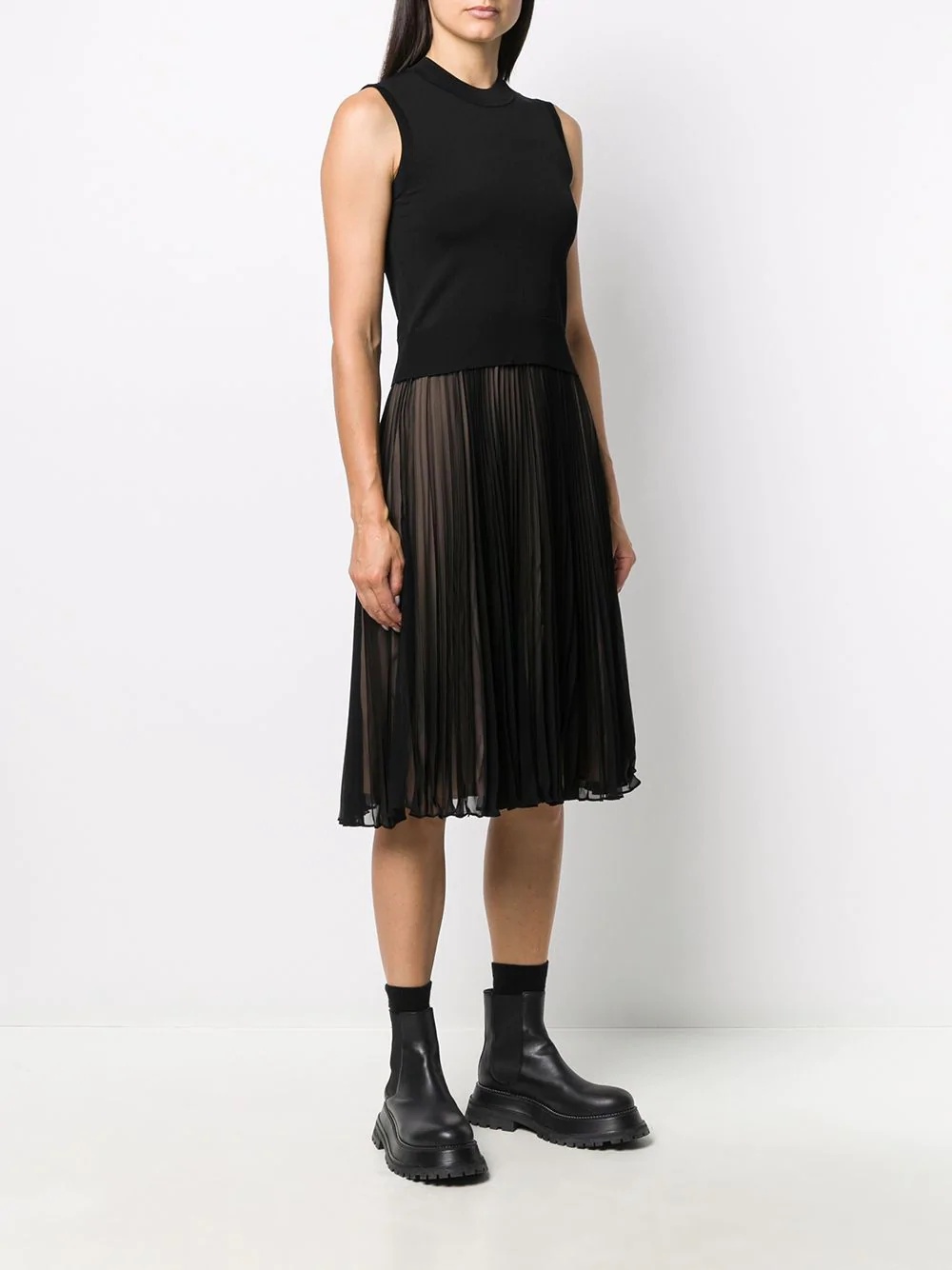 pleated skirt jumper dress - 3