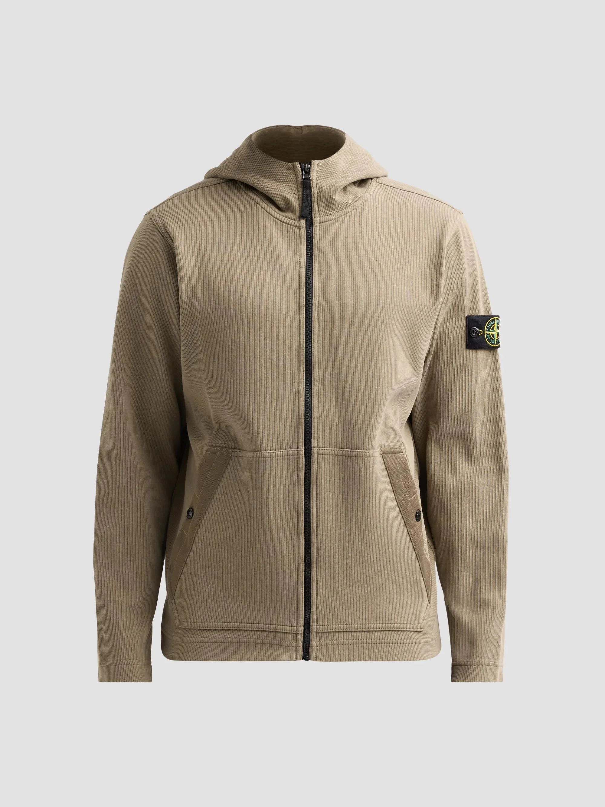 Men's Felpa Full-Zip Hoodie - Military Green - 1
