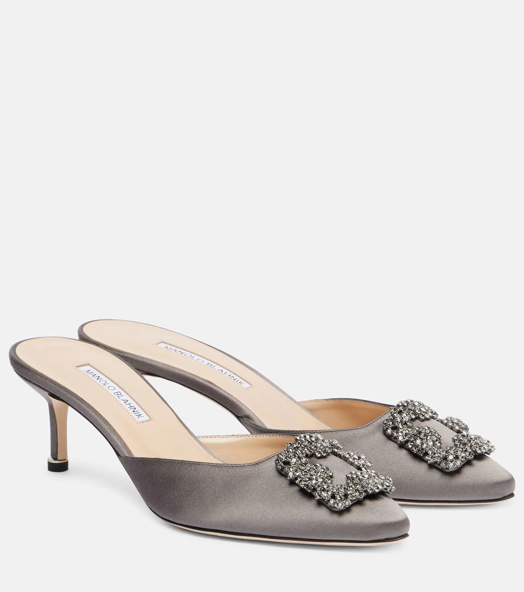 Hangisimu embellished satin mules - 1