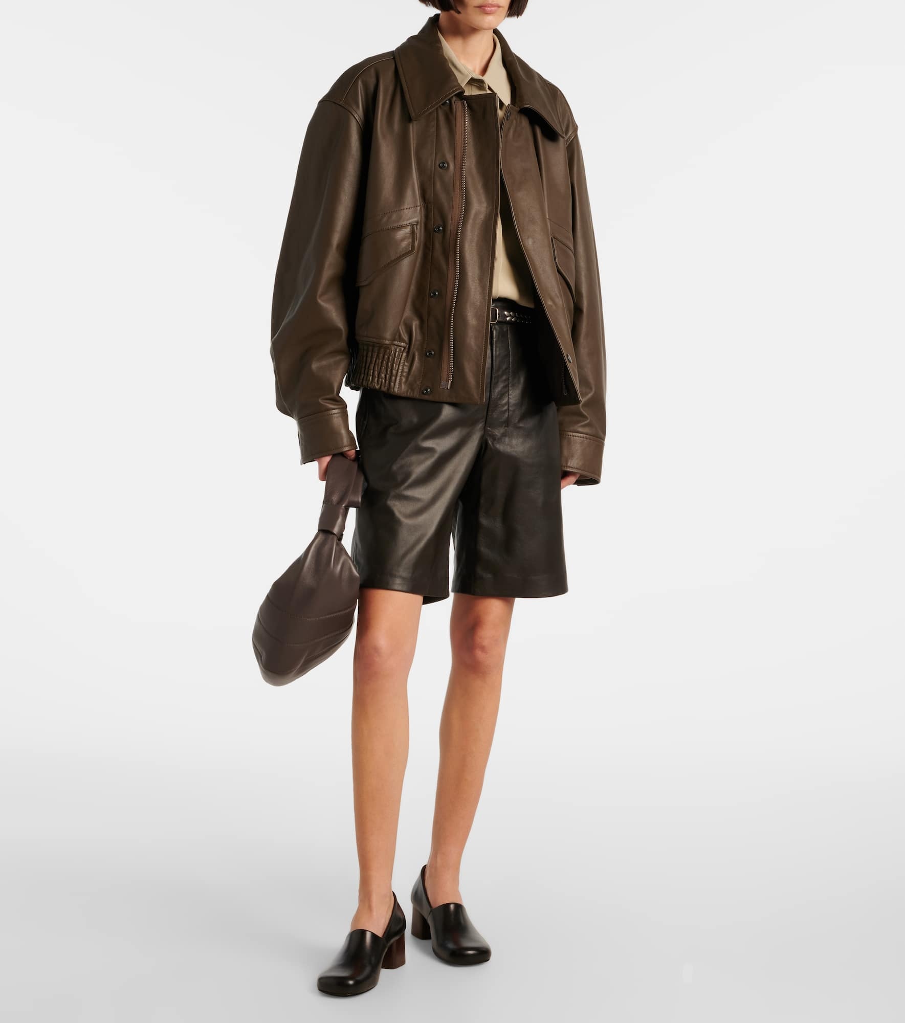 Leather shorts - 2