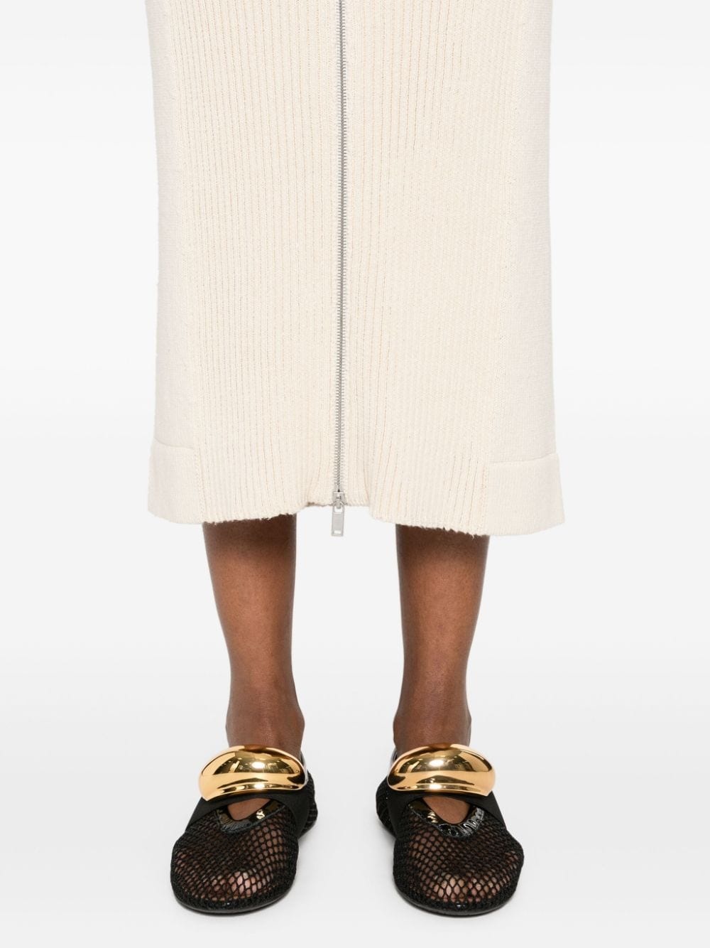 ribbed-knit cotton maxi dress - 5