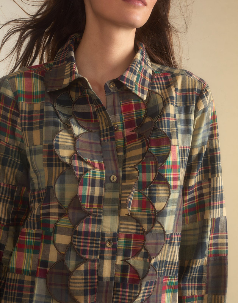 Madrid Madras Tuxedo Dress 7