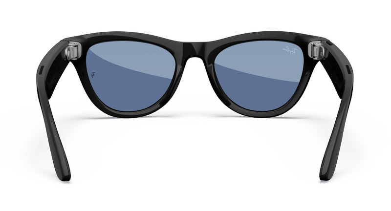 Ray-Ban Meta Skyler (Gen 1), Shiny Black / Cerulean Blue Transitions®, Standard 3