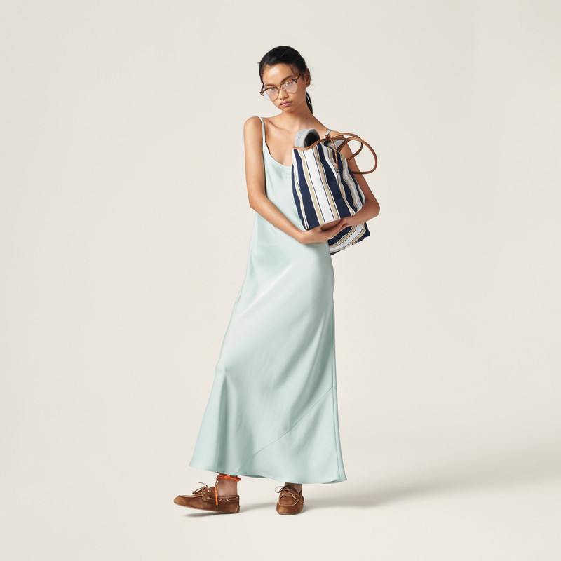 Miu Miu Long silk dress outlook