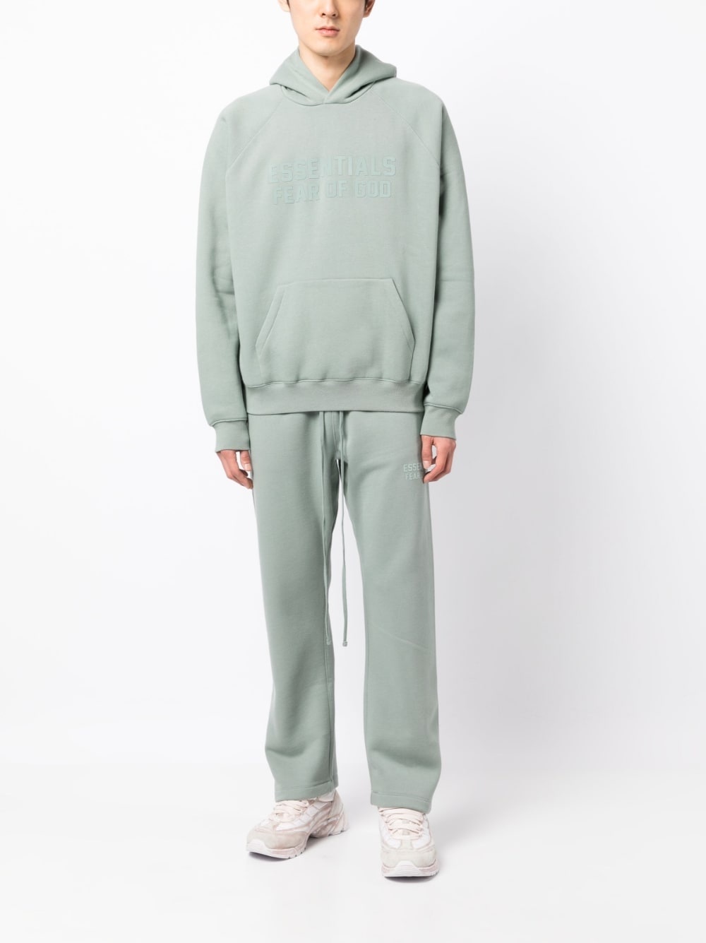 Essentials logo-print hoodie - 2