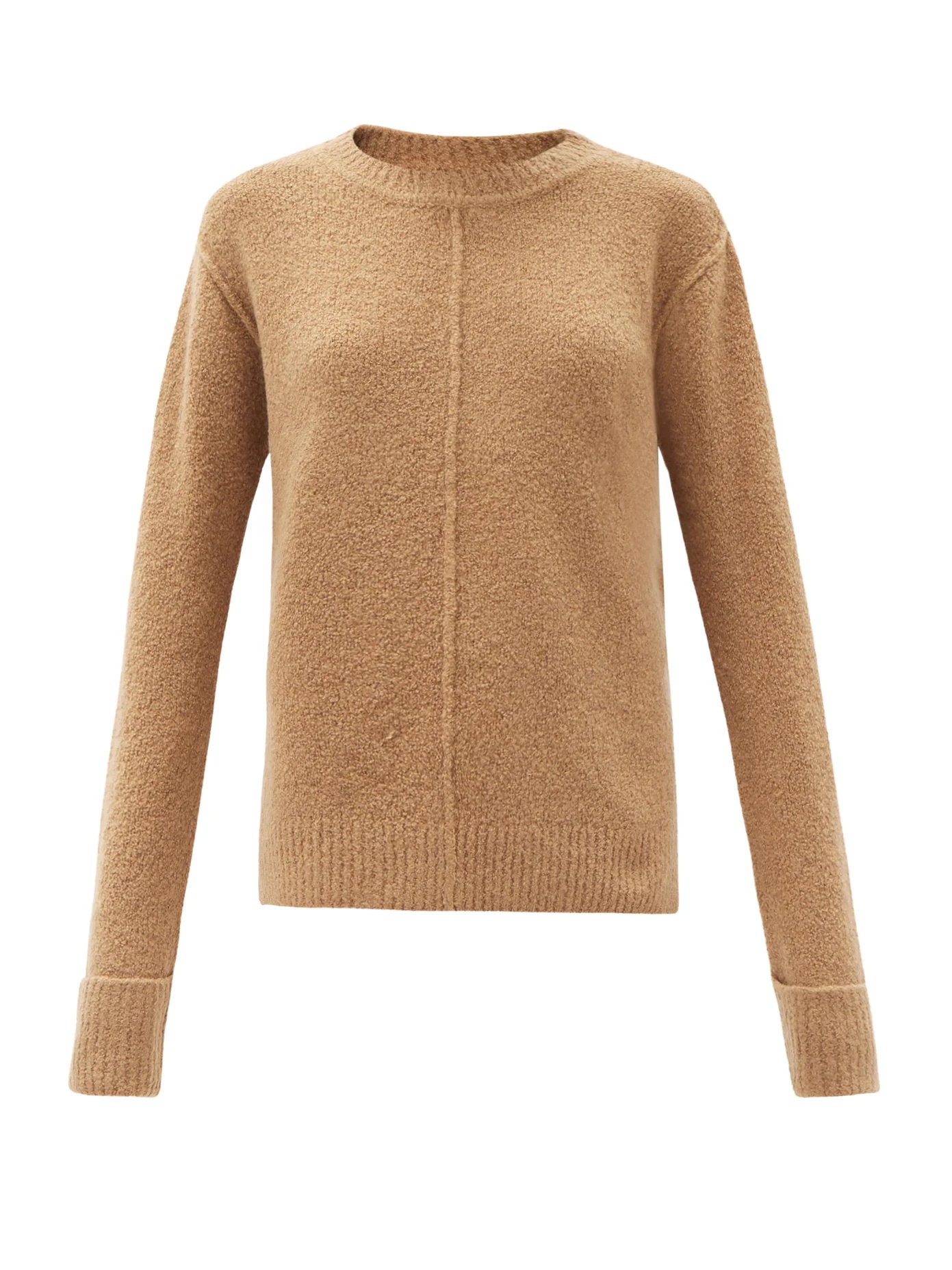 Annegret panelled cashmere-blend bouclé sweater - 1