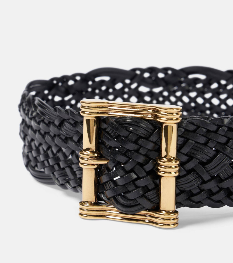 Woven leather belt 3
