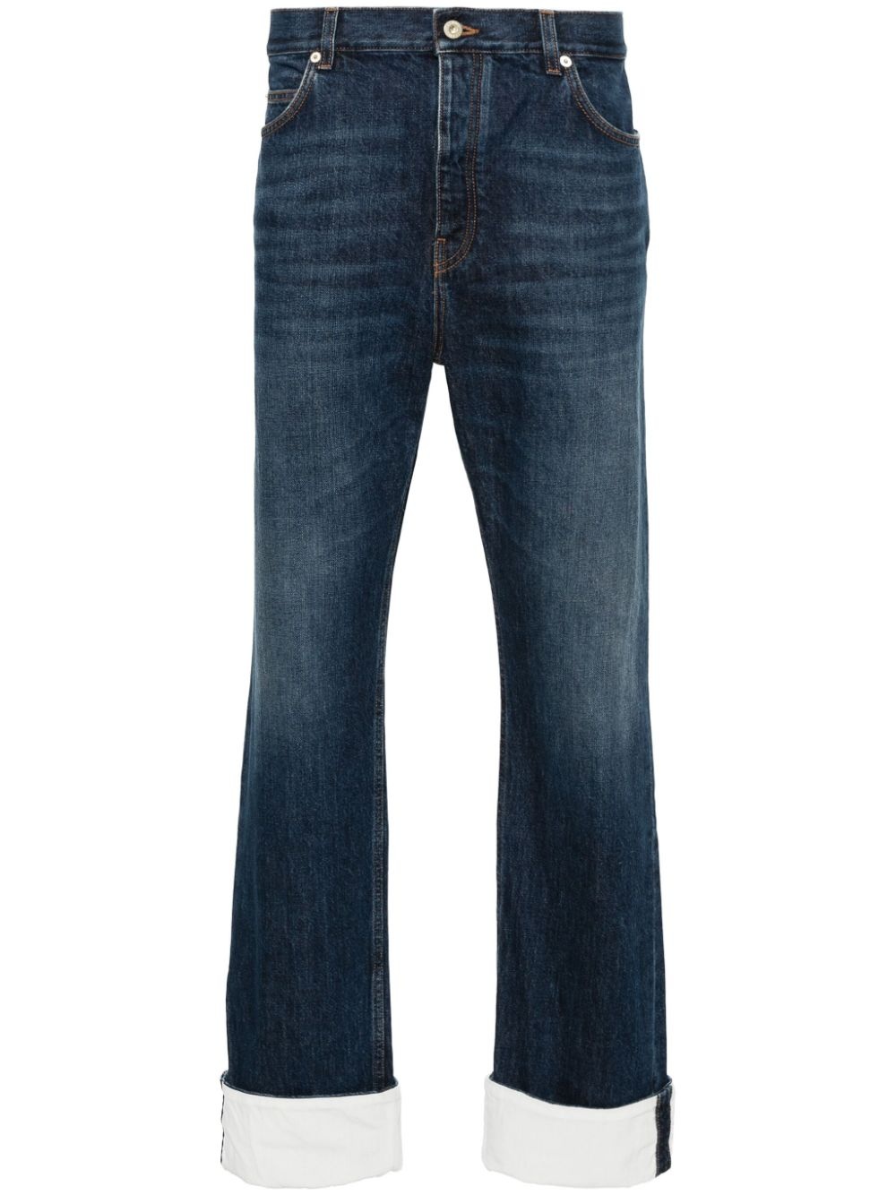 Fisherman mid-rise straight-leg jeans - 1