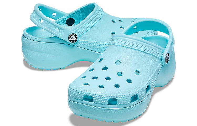 (WMNS) Crocs Classic Platform Clog 'Pure Water' 206750-4SS - 7