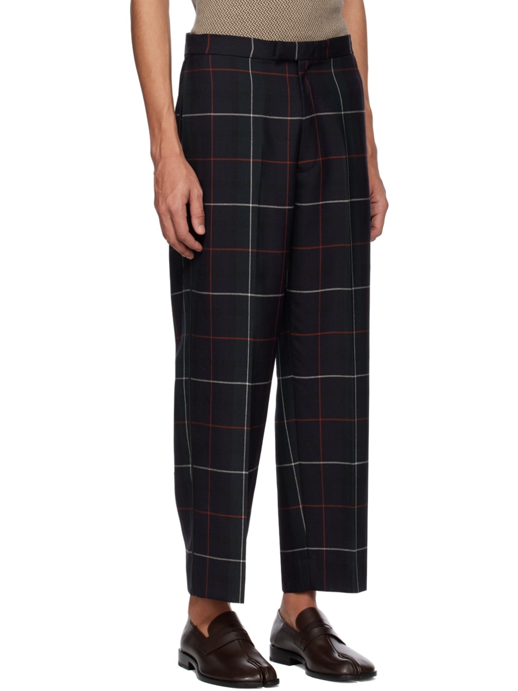 Black Check Trousers - 2