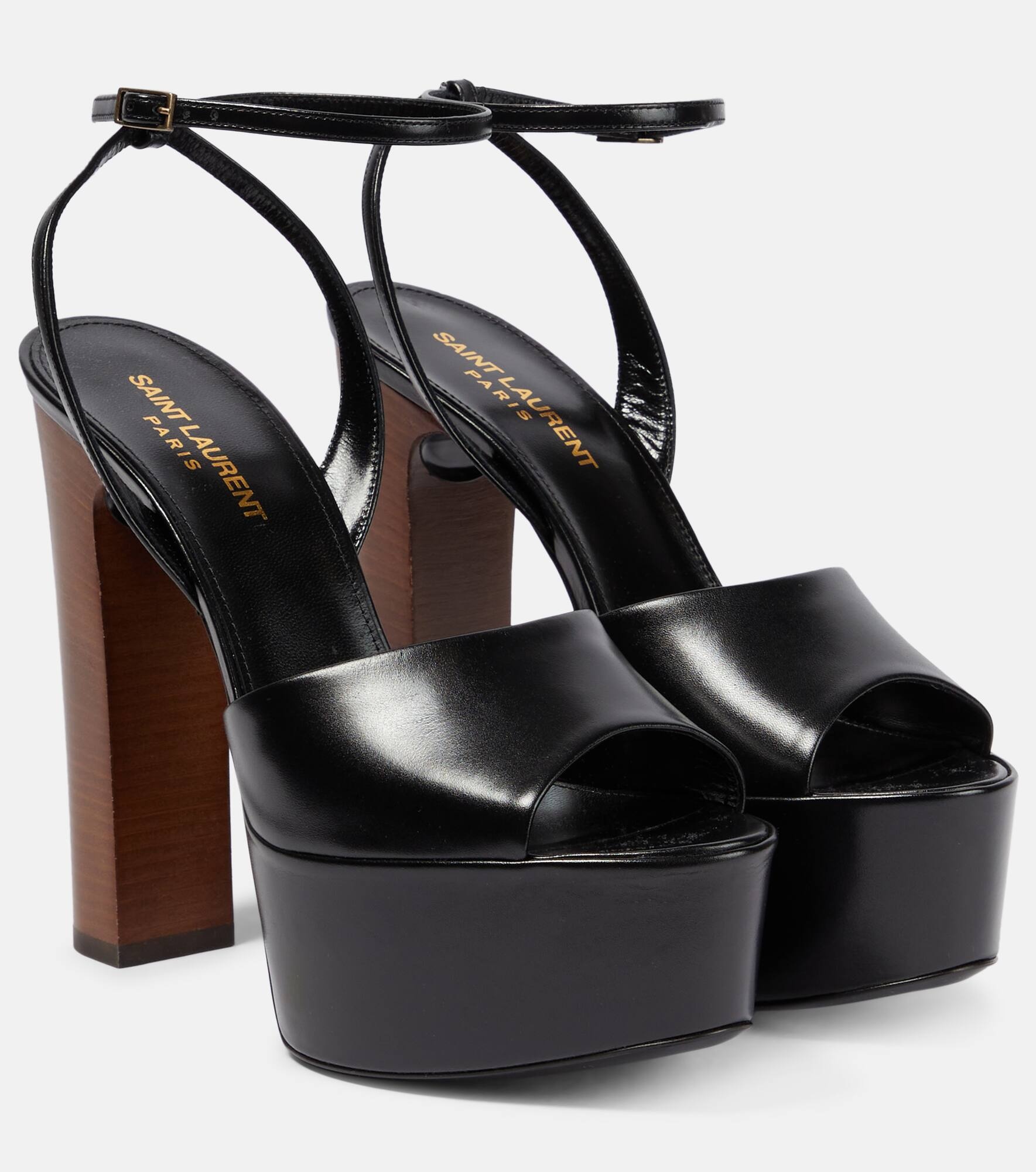 Jodie 95 leather platform sandals - 1