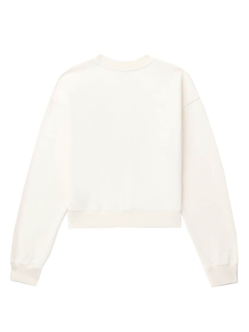 logo-appliquÃ© cotton sweatshirt - 6