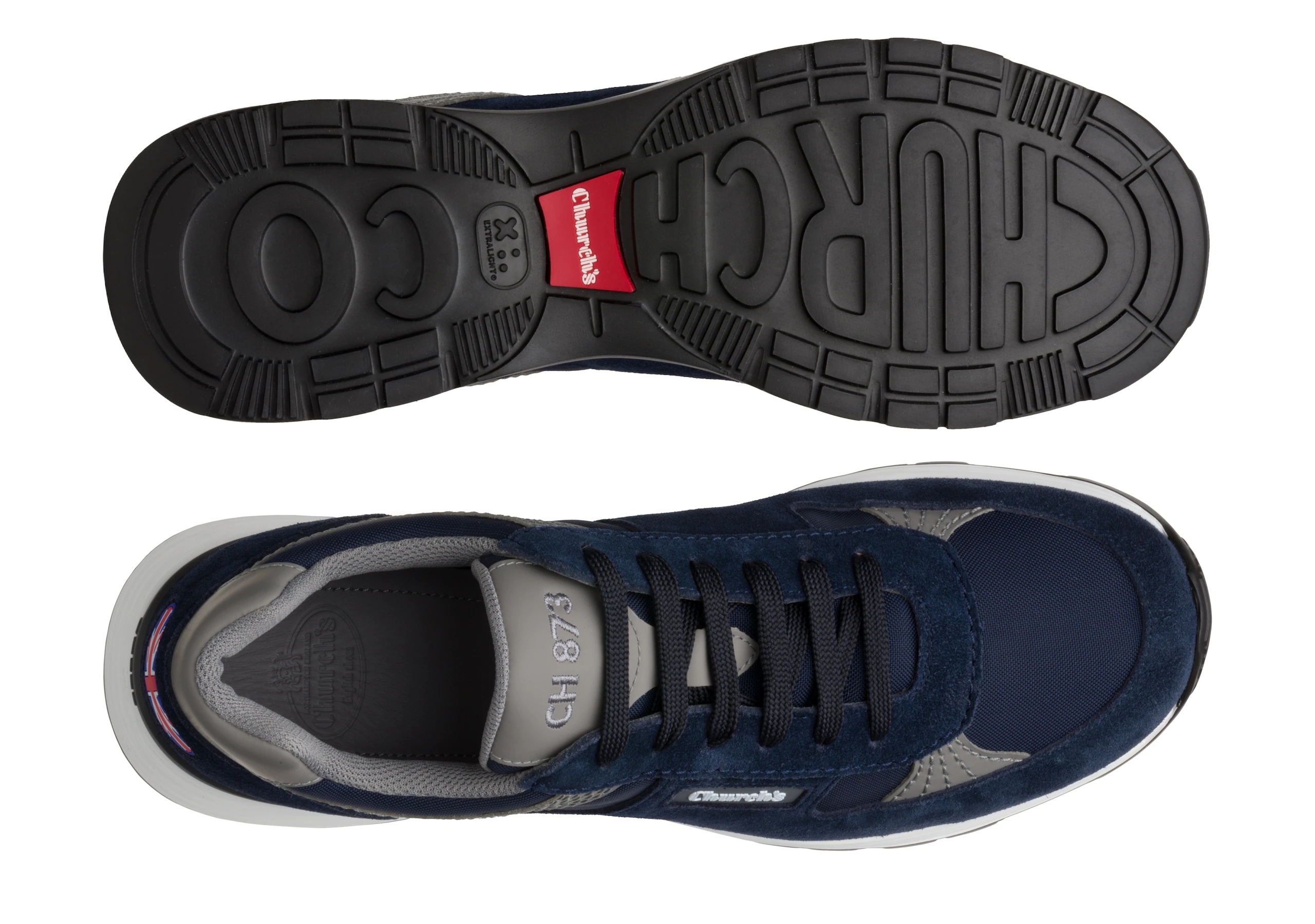Ch873
Suede Tech Retro Sneaker Blue - 3