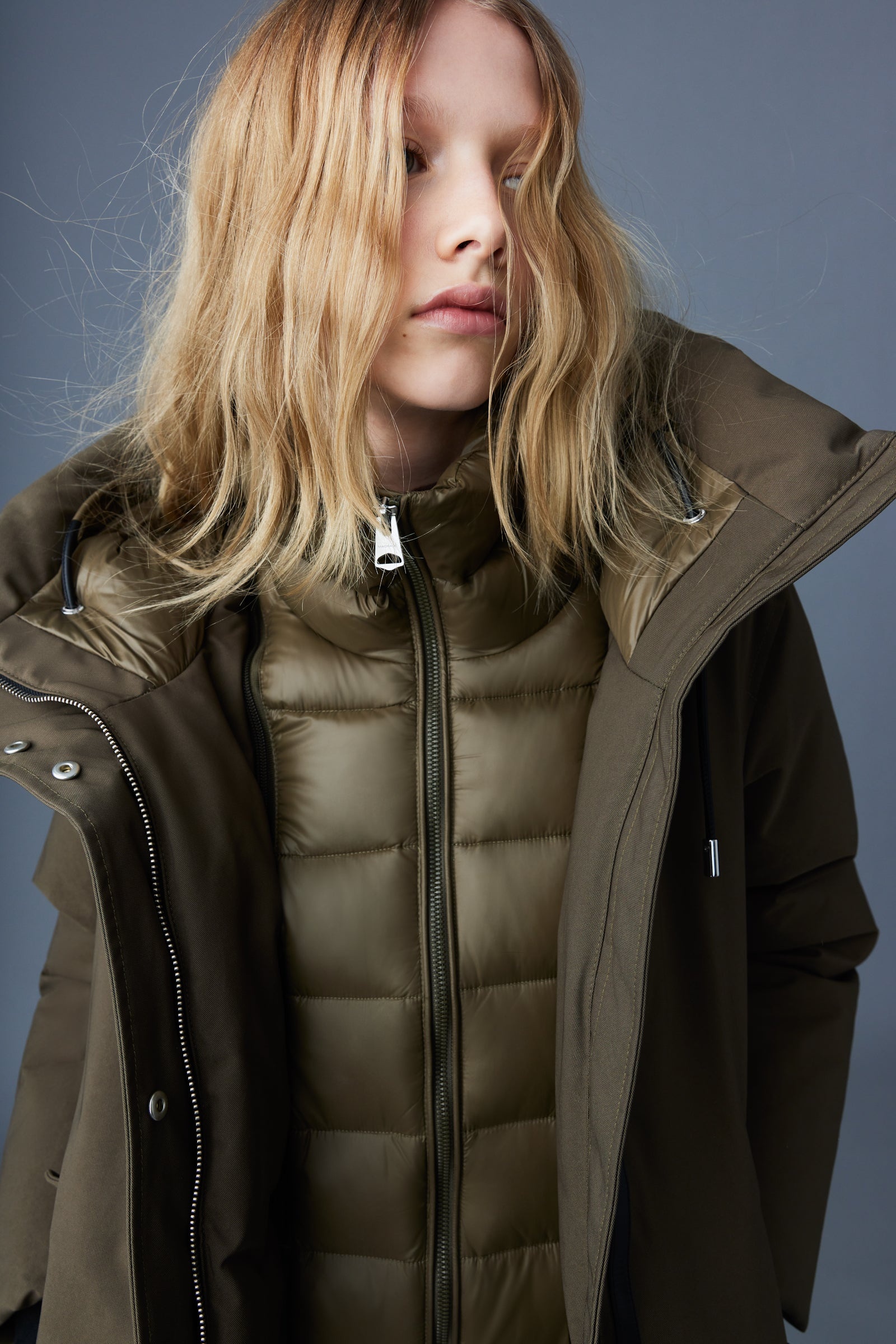 KINSLEE 2-in-1 oversized down parka with bib - 5