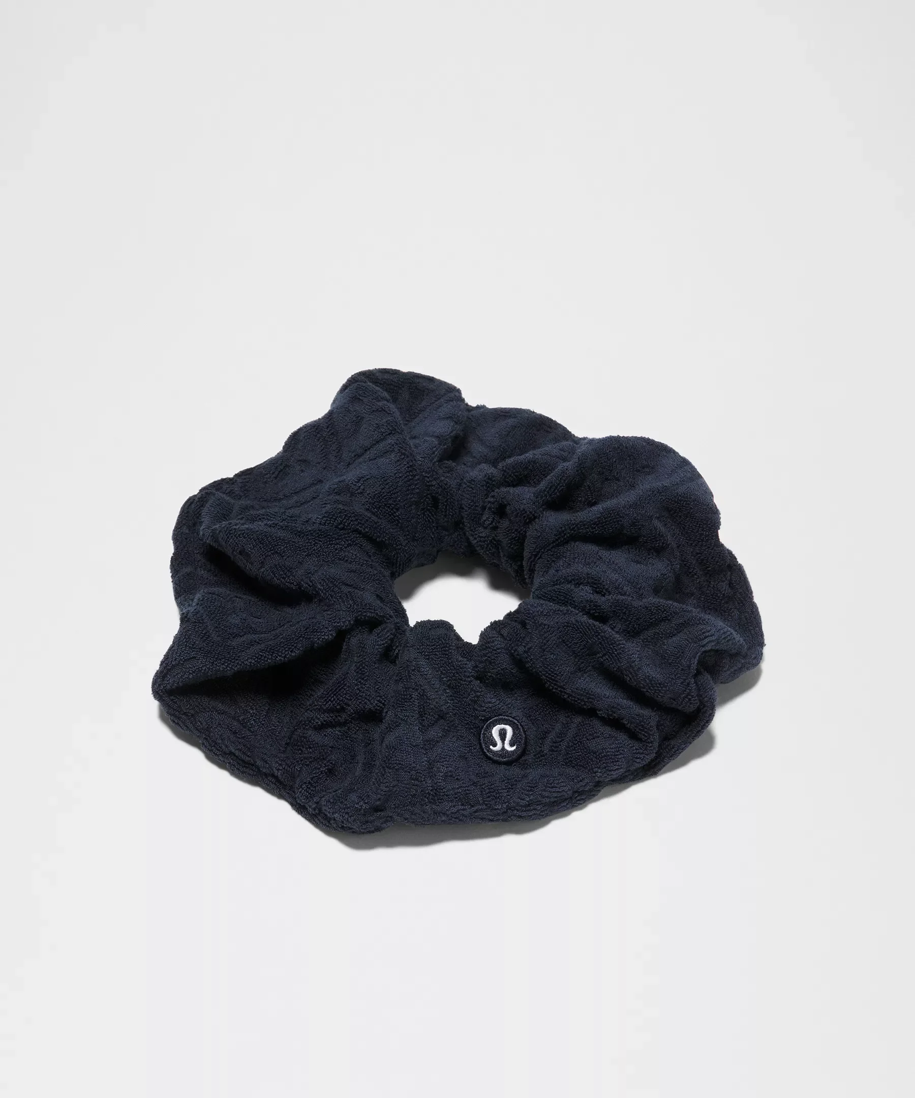 Terry Jacquard Oversized Scrunchie - 1