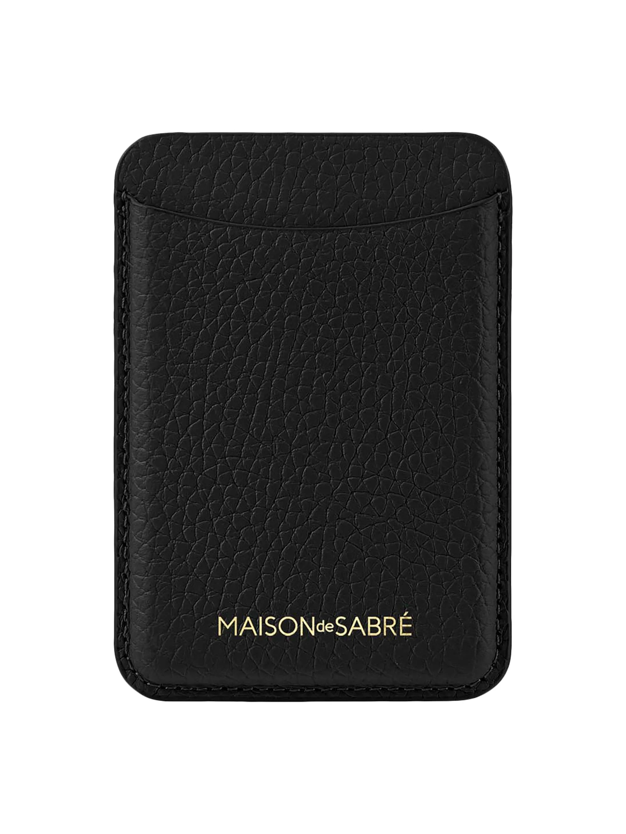 Leather MagSafe Wallet - Black Caviar - 1