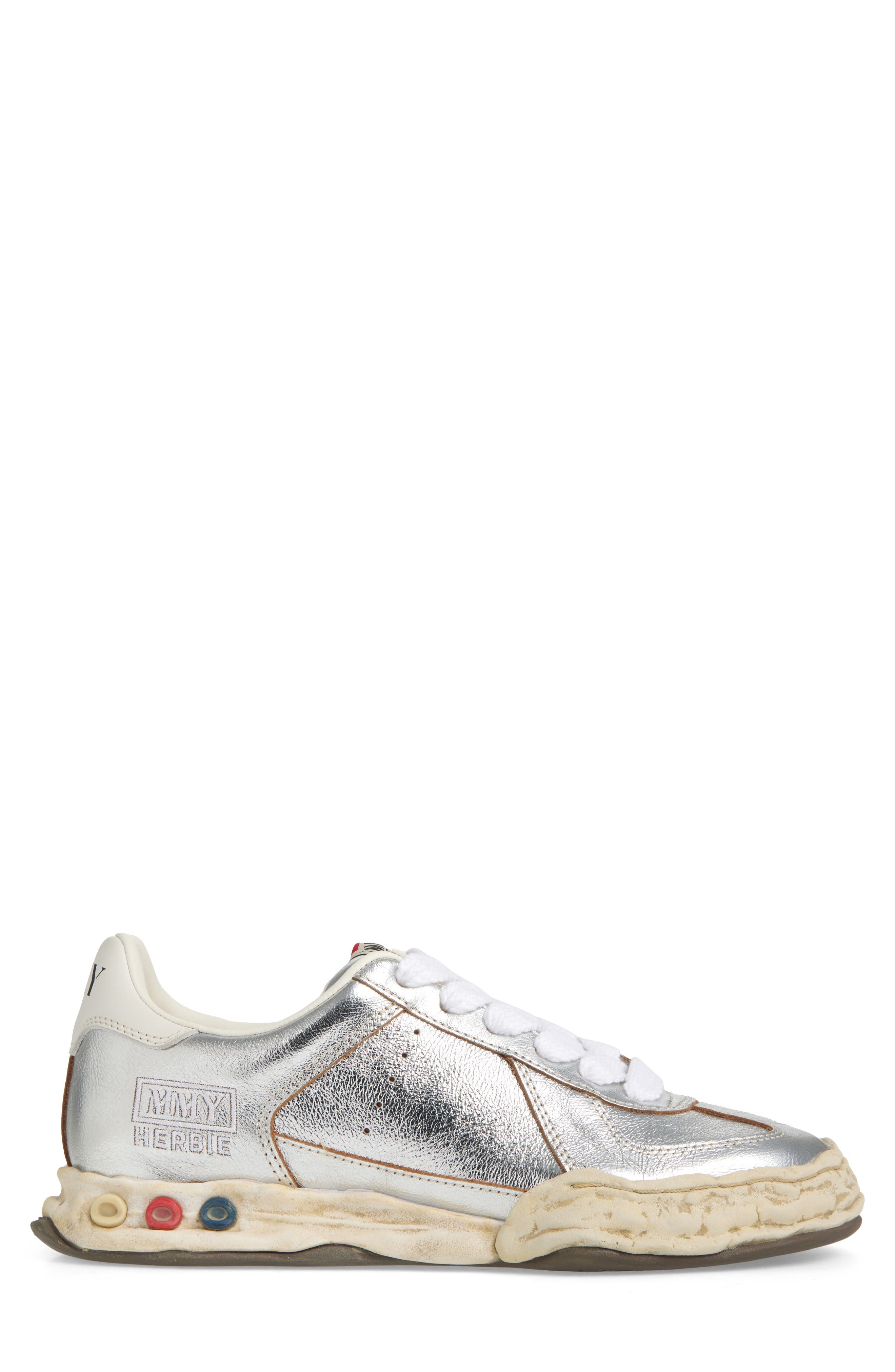Maison MIHARA YASUHIRO Herbie OG Sole Metallic Sneaker in Silver at Nordstrom - 3