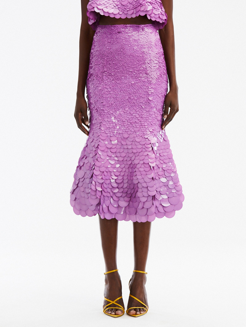 DEGRADÉ PAILLETTE FLARED SKIRT 3