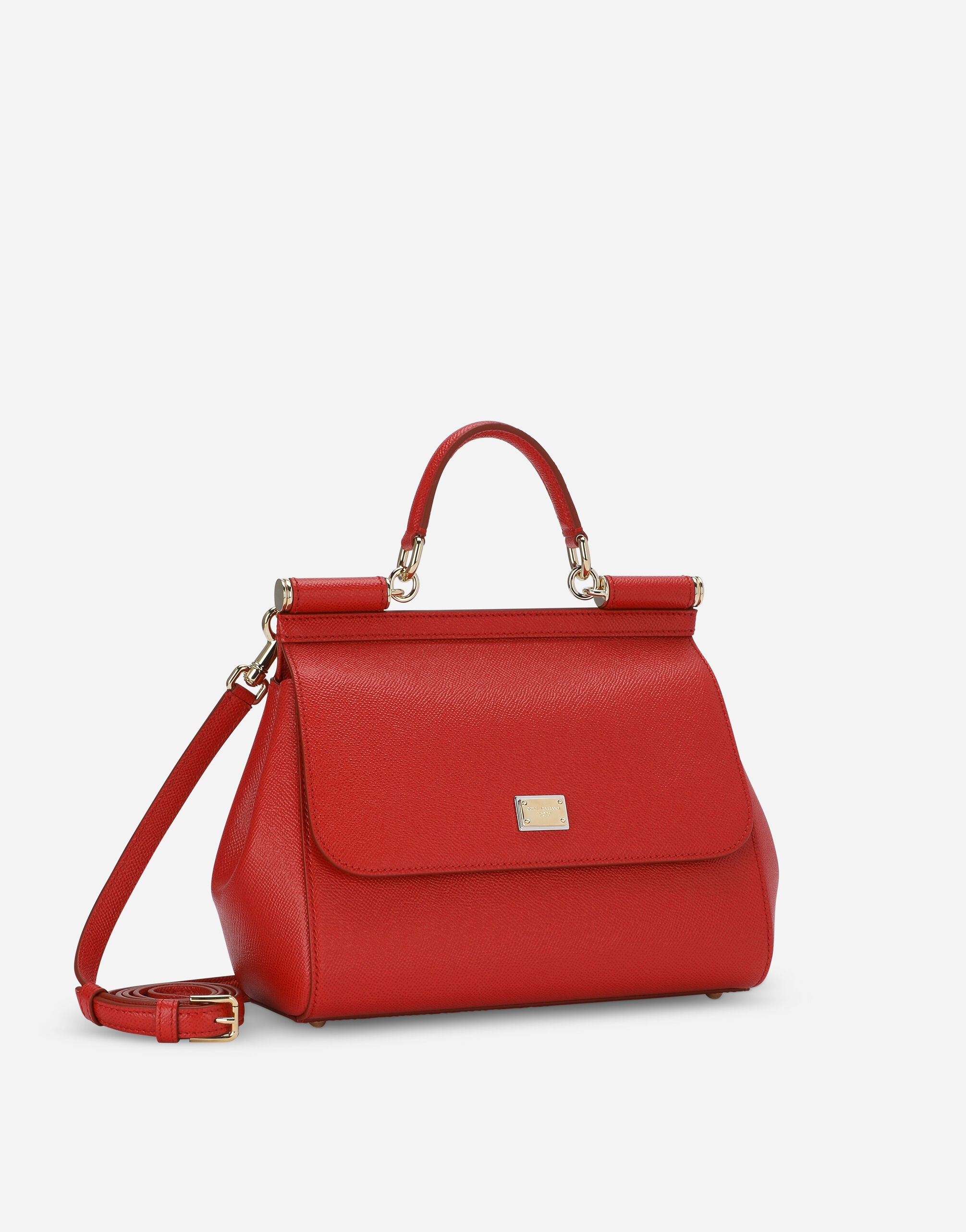 Medium Sicily handbag in dauphine leather - 3