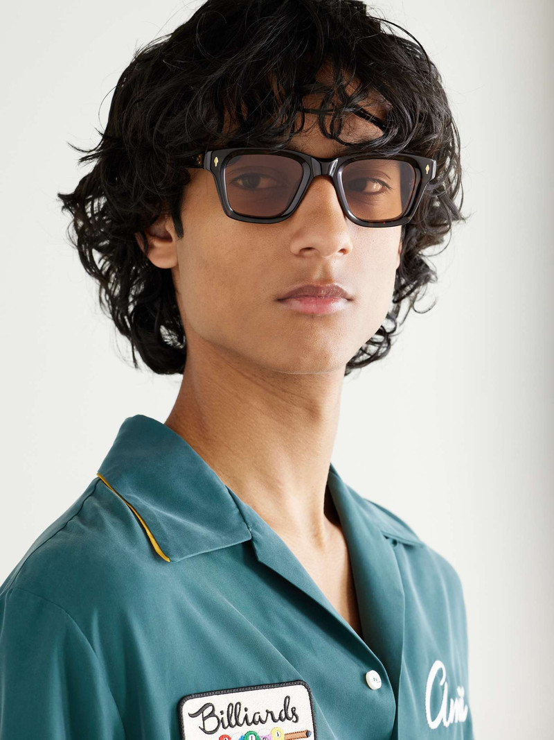JACQUES MARIE MAGE Glenn Gould Sonata Square-Frame Tortoiseshell Acetate Sunglasses outlook