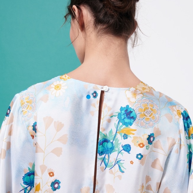 Women Silk Dress Belle Des Champs - 6
