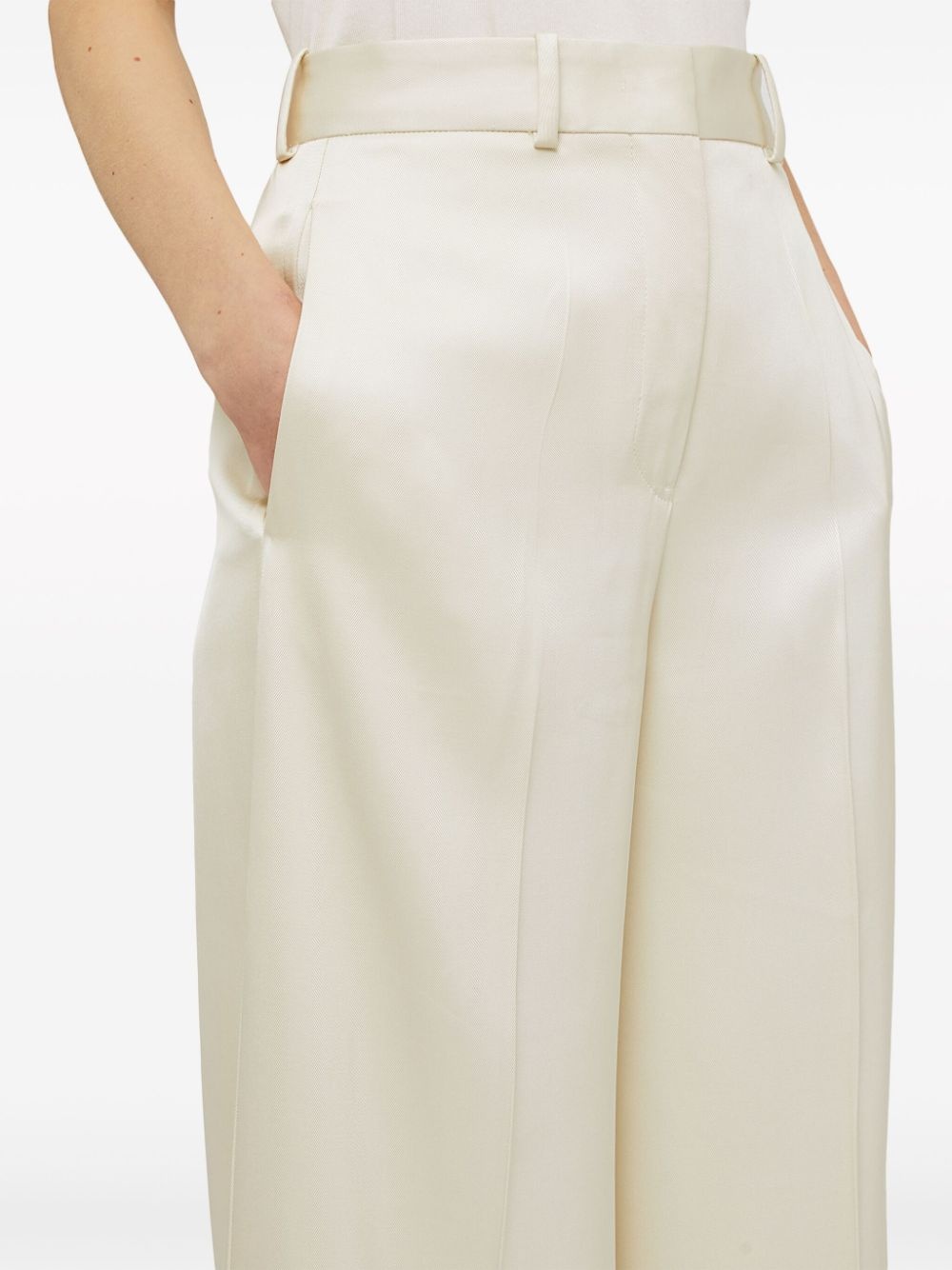 wide-leg tailored trousers - 5