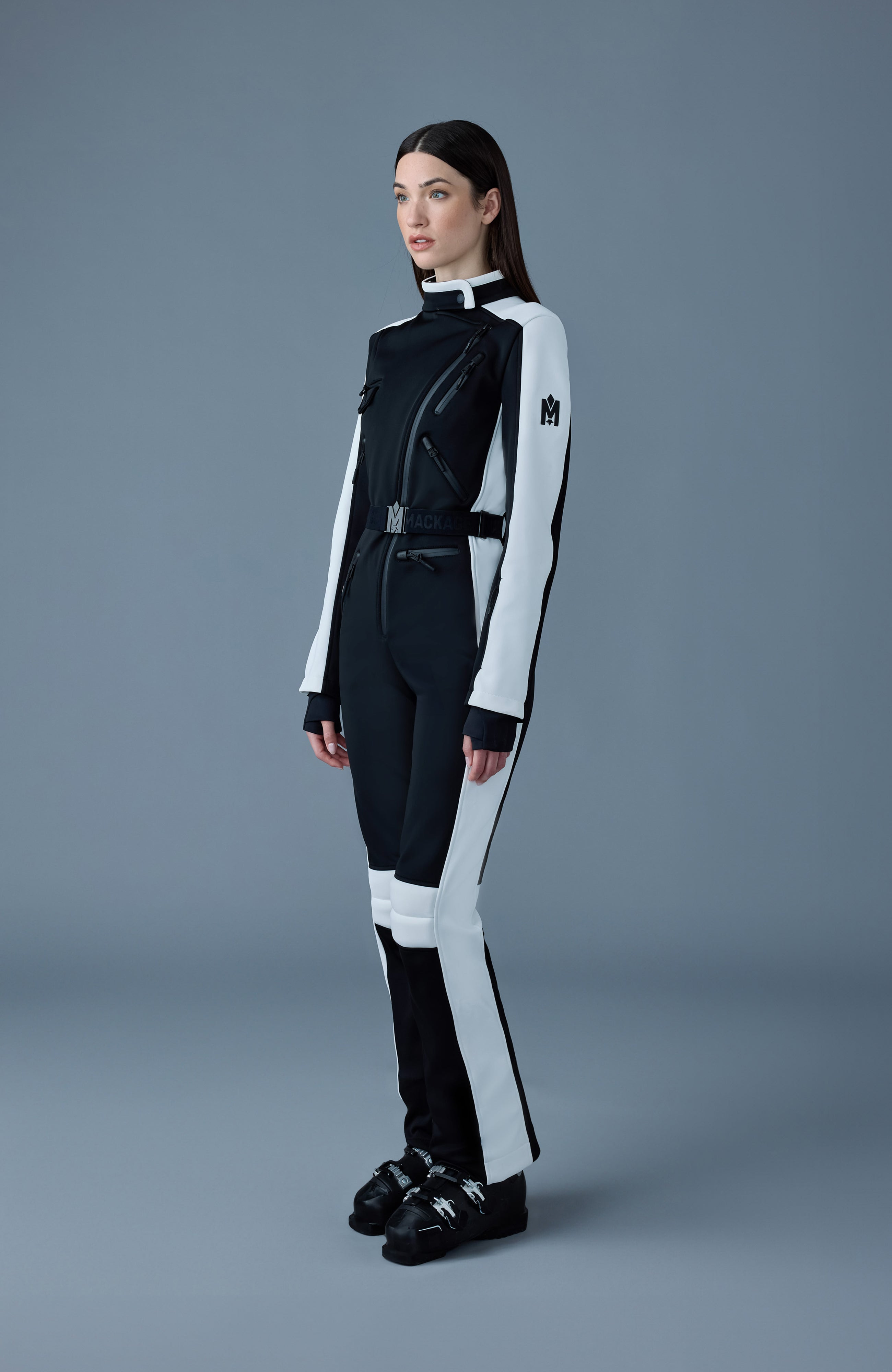 MIAKIM Techno fleece ski suit with asymmetrical zip - 3