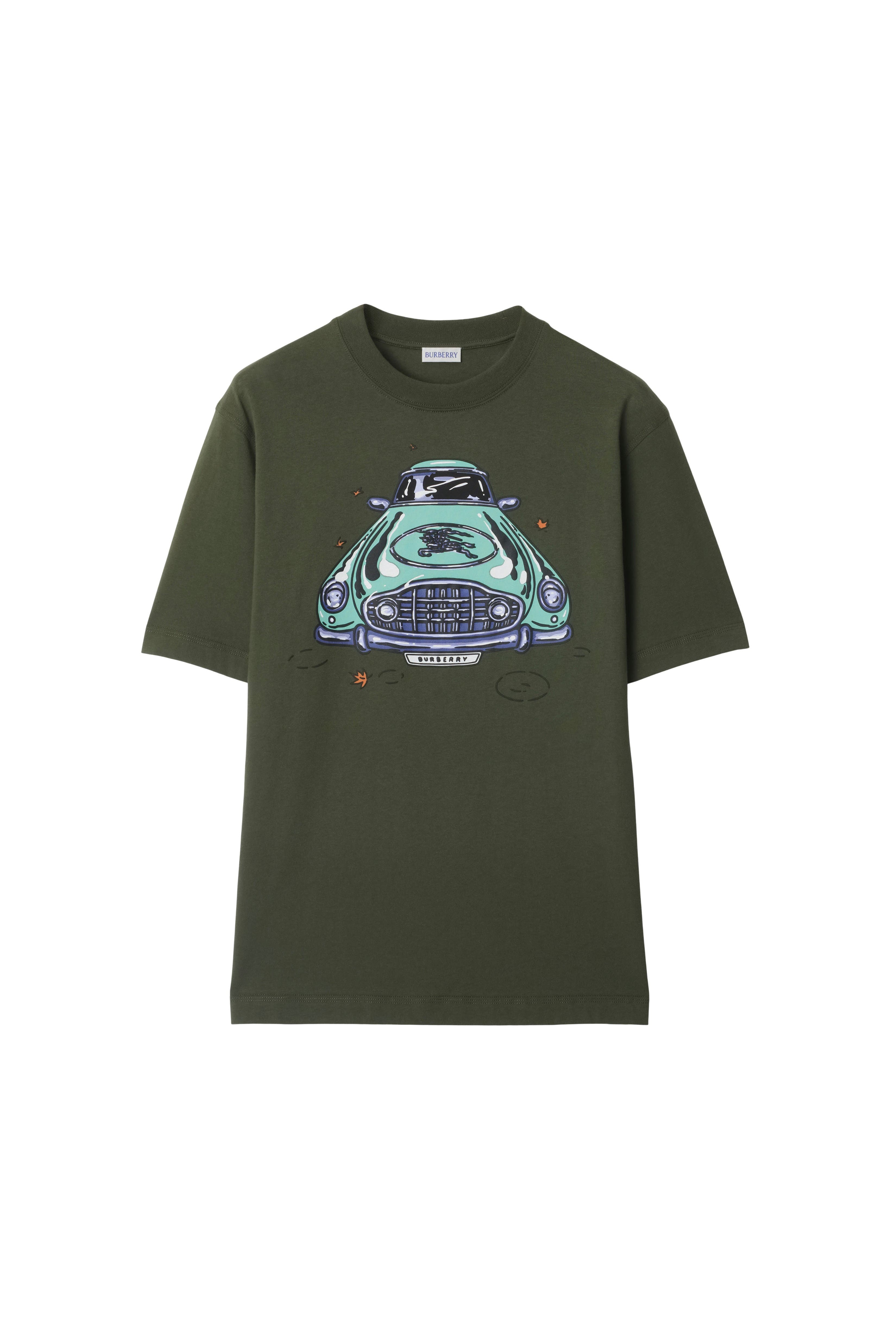 burberry Car Cotton T-shirt in Yew Green at Nordstrom - 2
