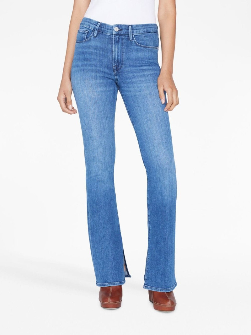 Le Mini mid-rise bootcut jeans 4