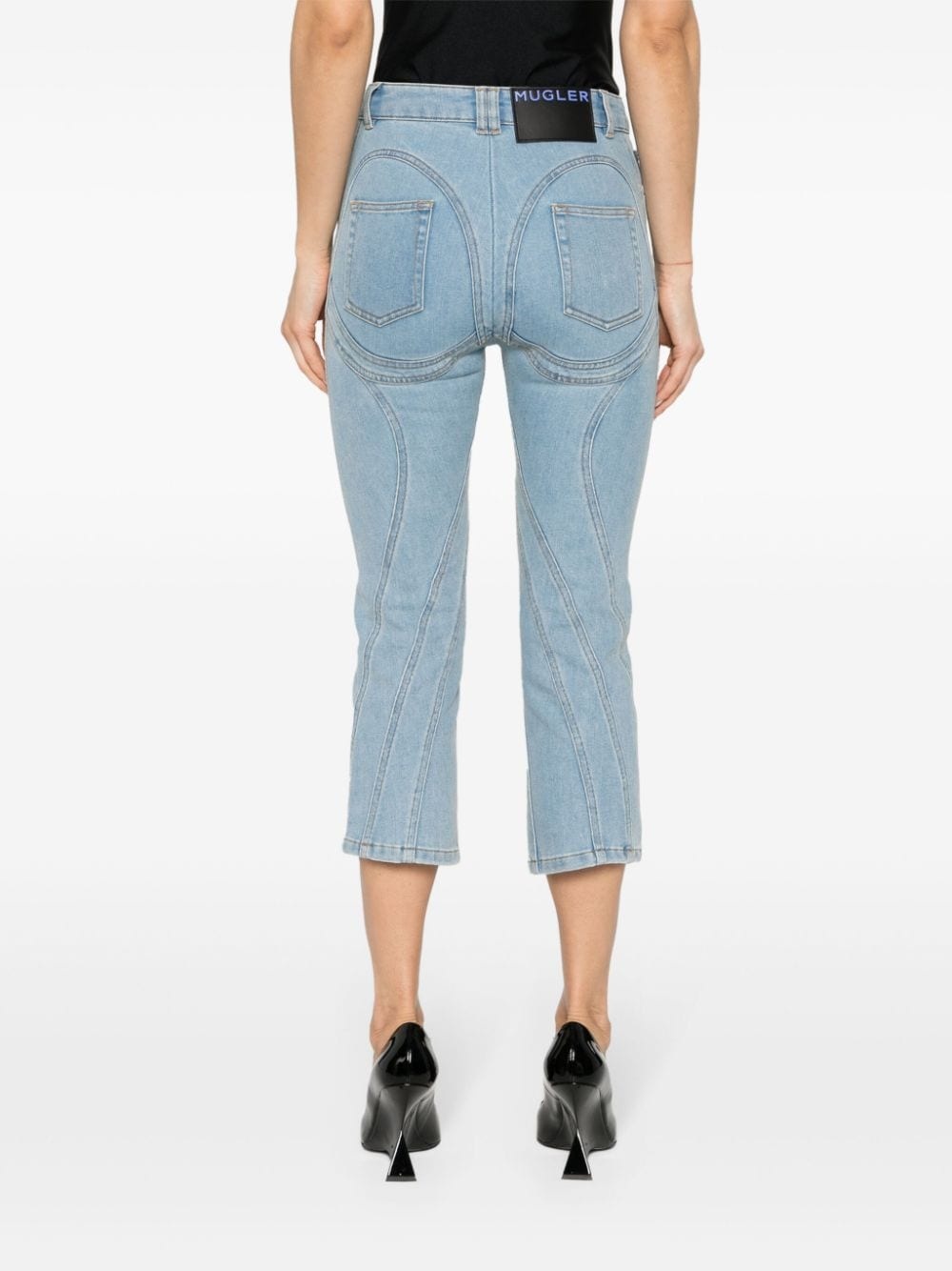 high-rise cropped jeans - 4
