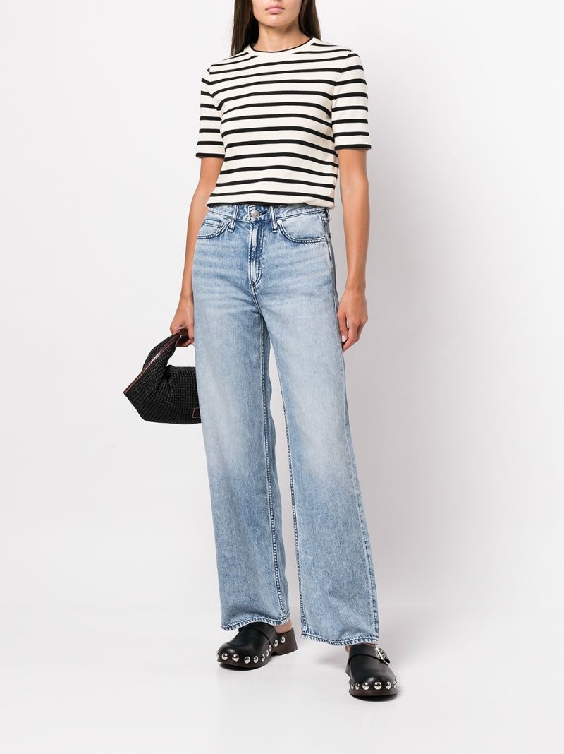 elasticated-waistband jeans - 3