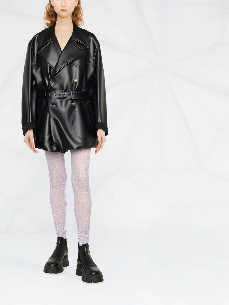 PHILIPP PLEIN monogram-pattern leggings outlook