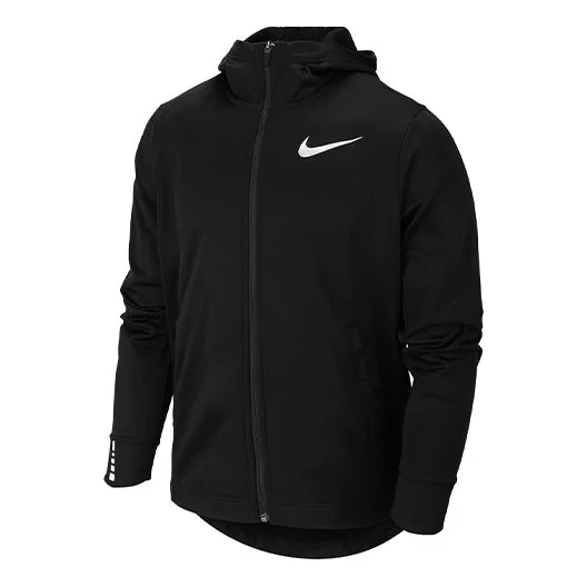 Nike Elite Basketball Training Sports hooded Logo Jacket Black AQ9714-010 - 1