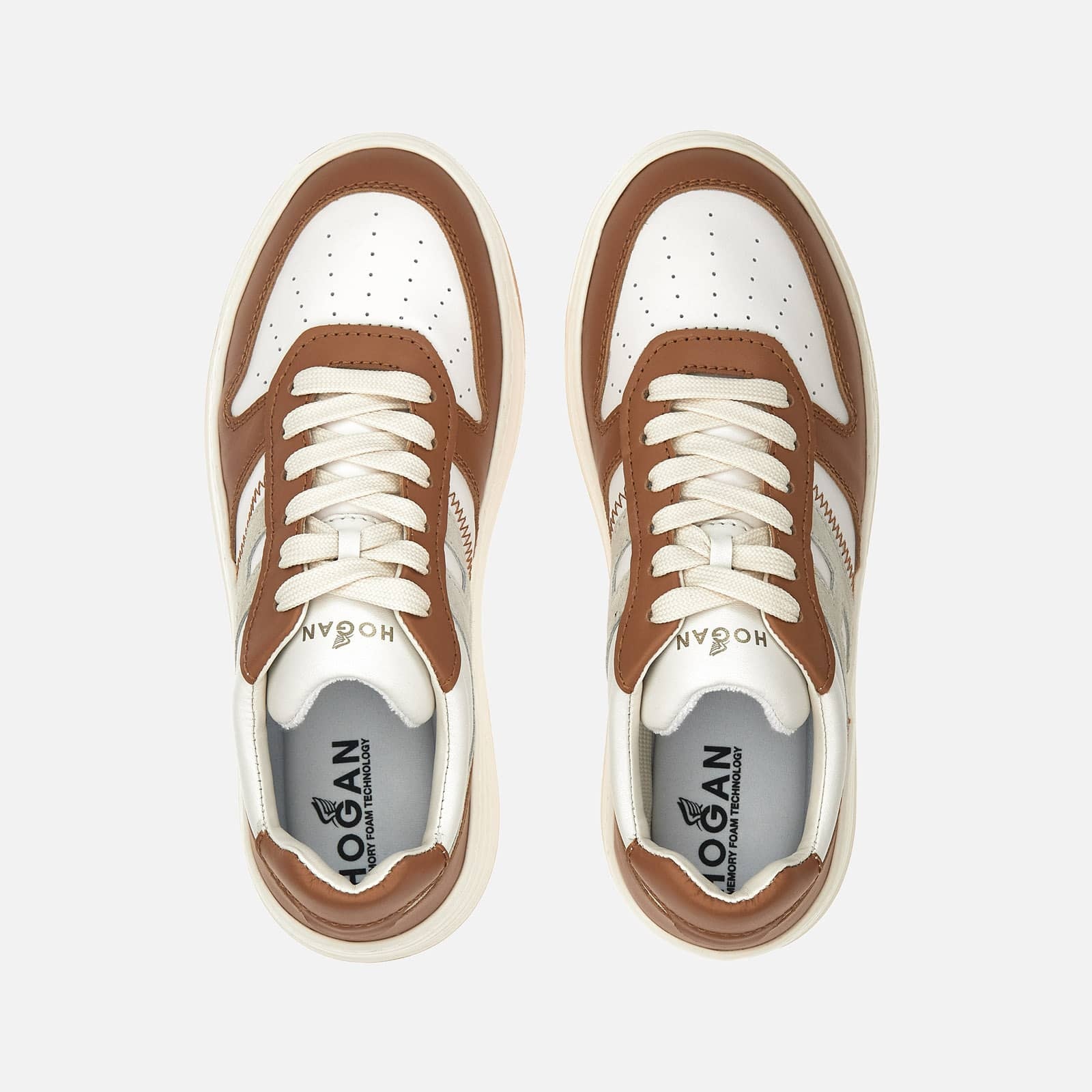 Sneakers Hogan H630 White Grey Brown - 4