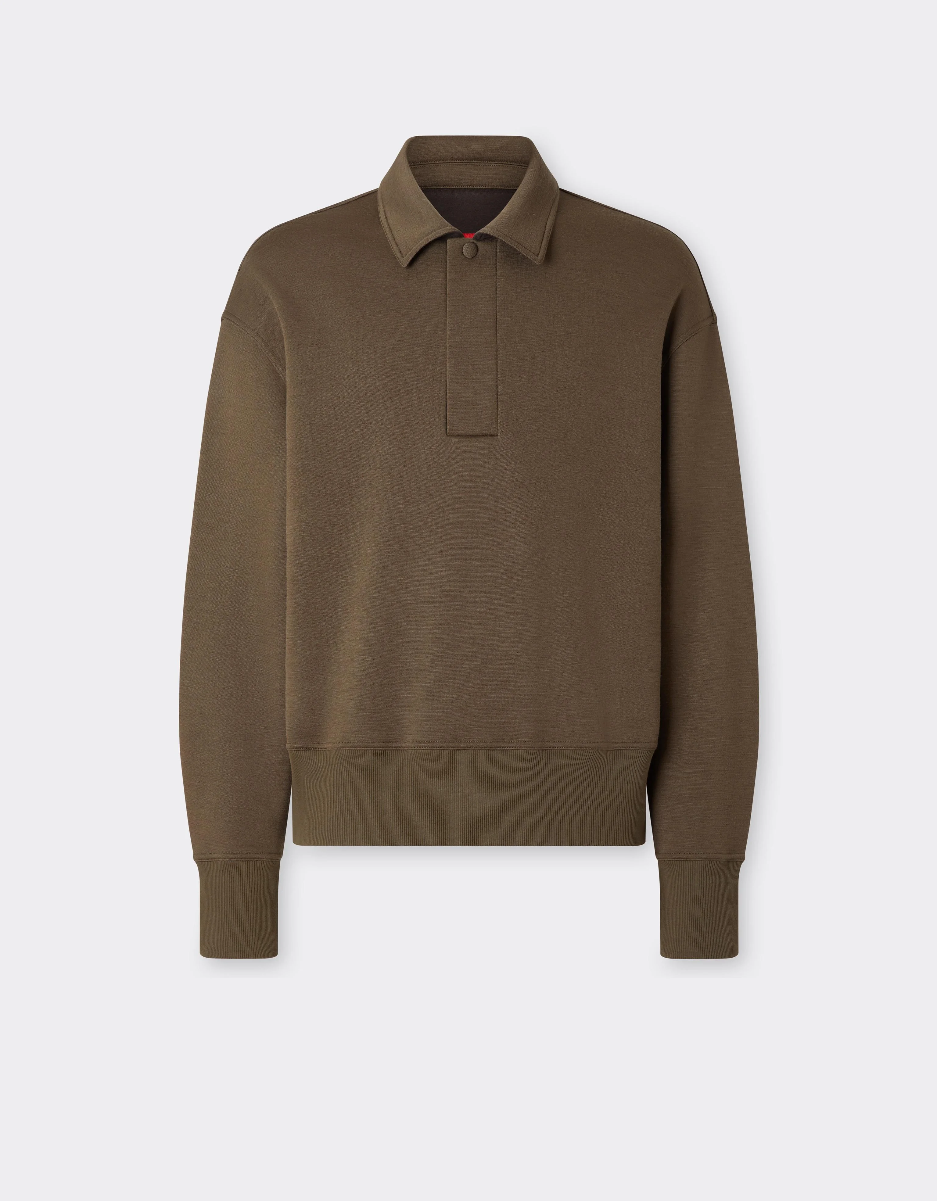 Wool and Cotton Polo Shirt - 1