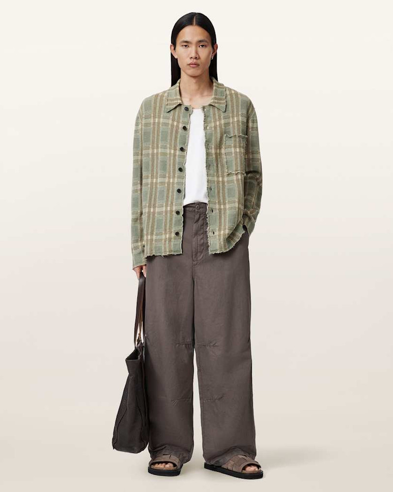 ALLSAINTS SOLMAR KNITTED CHECK CARDIGAN outlook