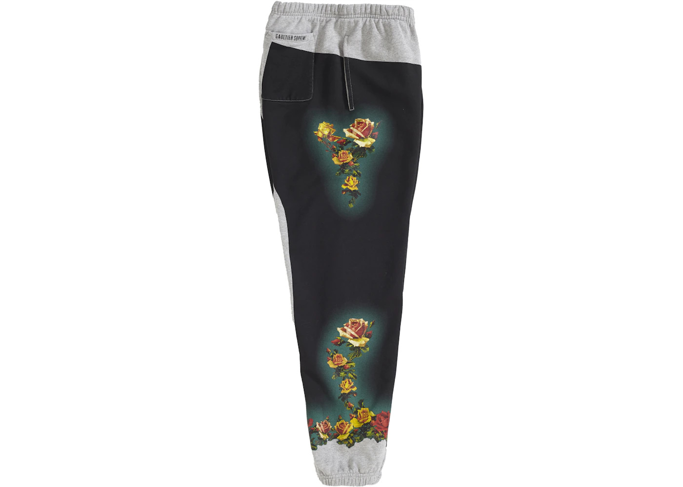 Supreme Jean Paul Gaultier Floral Print Sweatpant Heather Grey - 3
