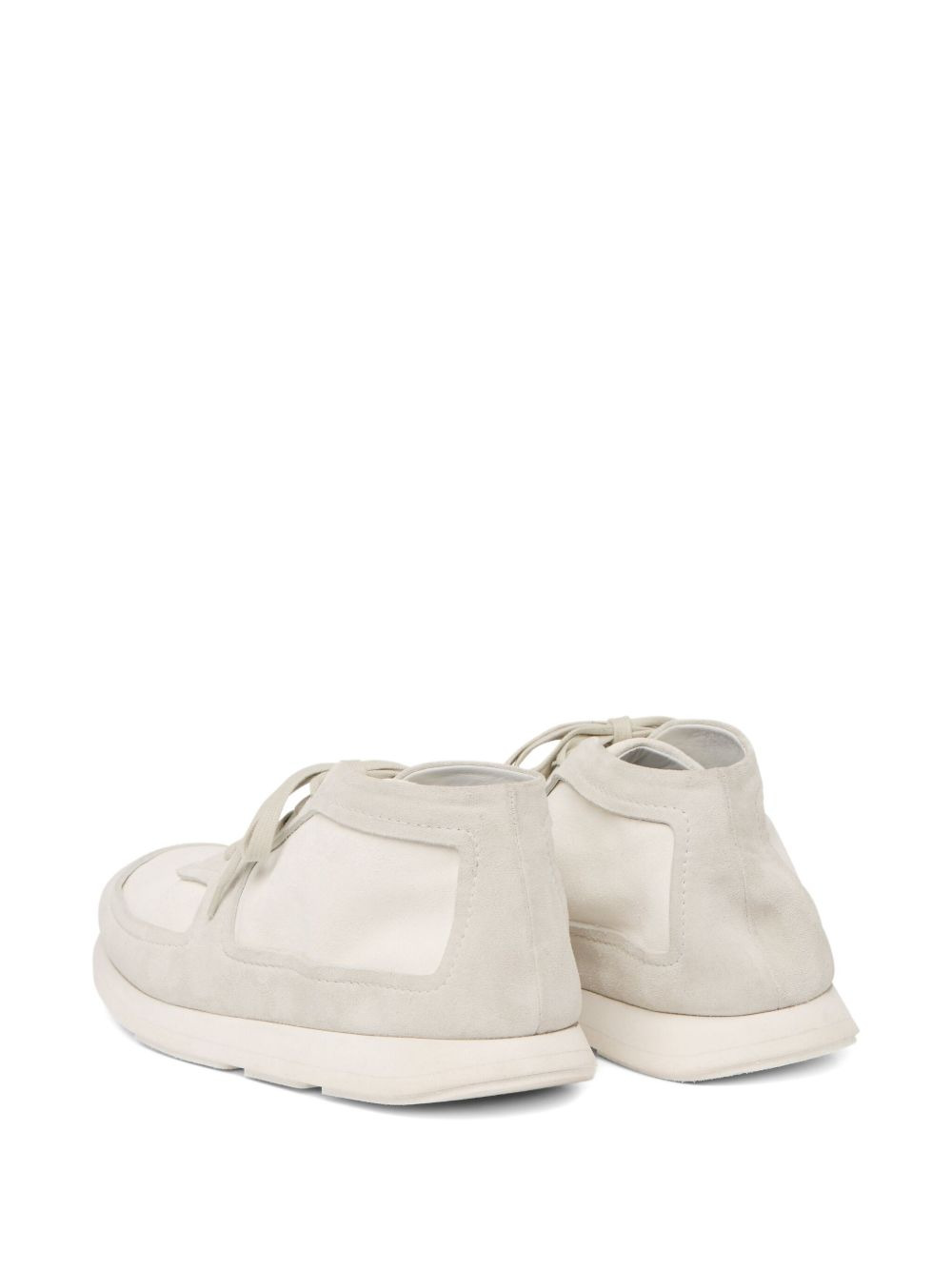 suede lace-up derby shoes - 3