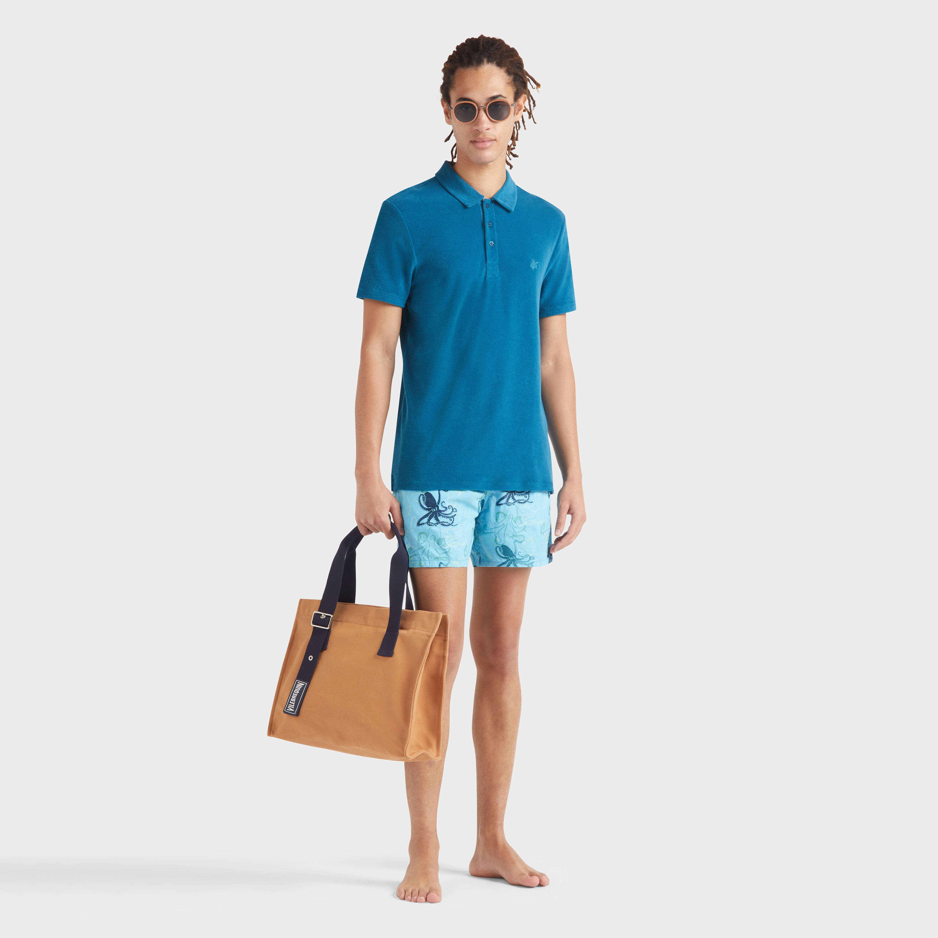 Men Terry Polo Solid - 5