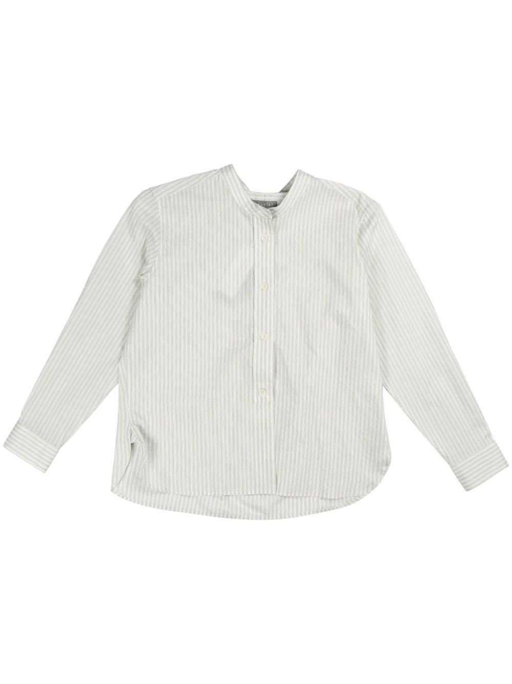 stripe long-sleeve shirt - 1