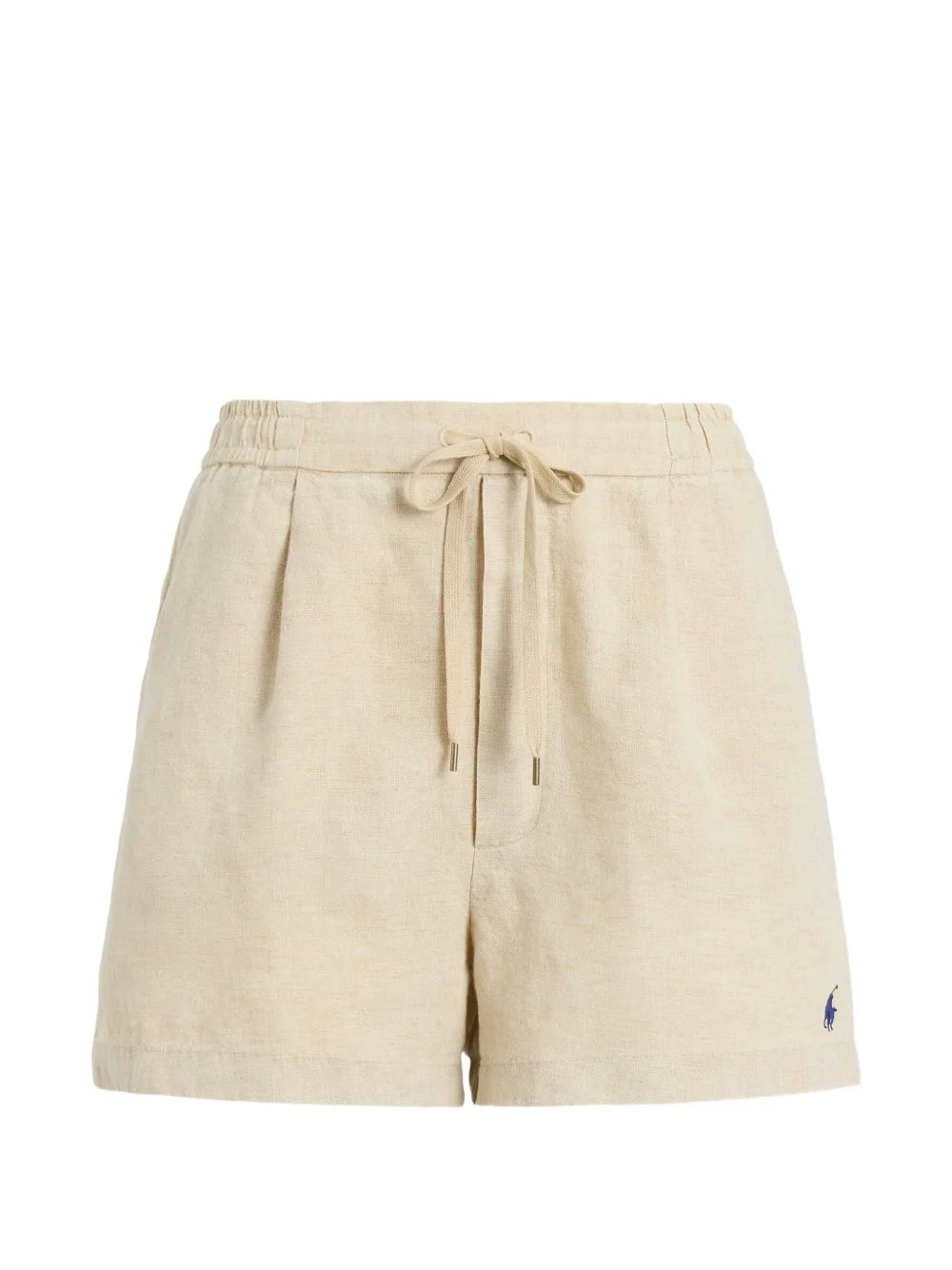 pleated drawstring shorts - 1