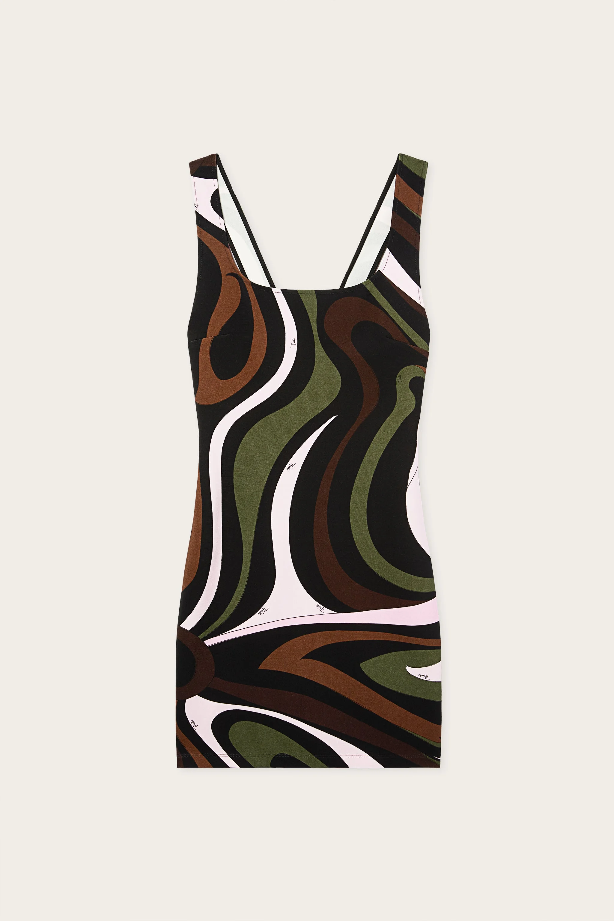 MARMO PRINT JERSEY MINI DRESS - 1