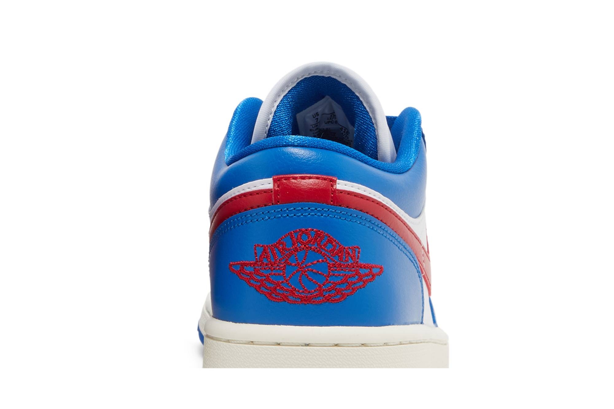 Wmns Air Jordan 1 Low 'Sport Blue Gym Red' - 7