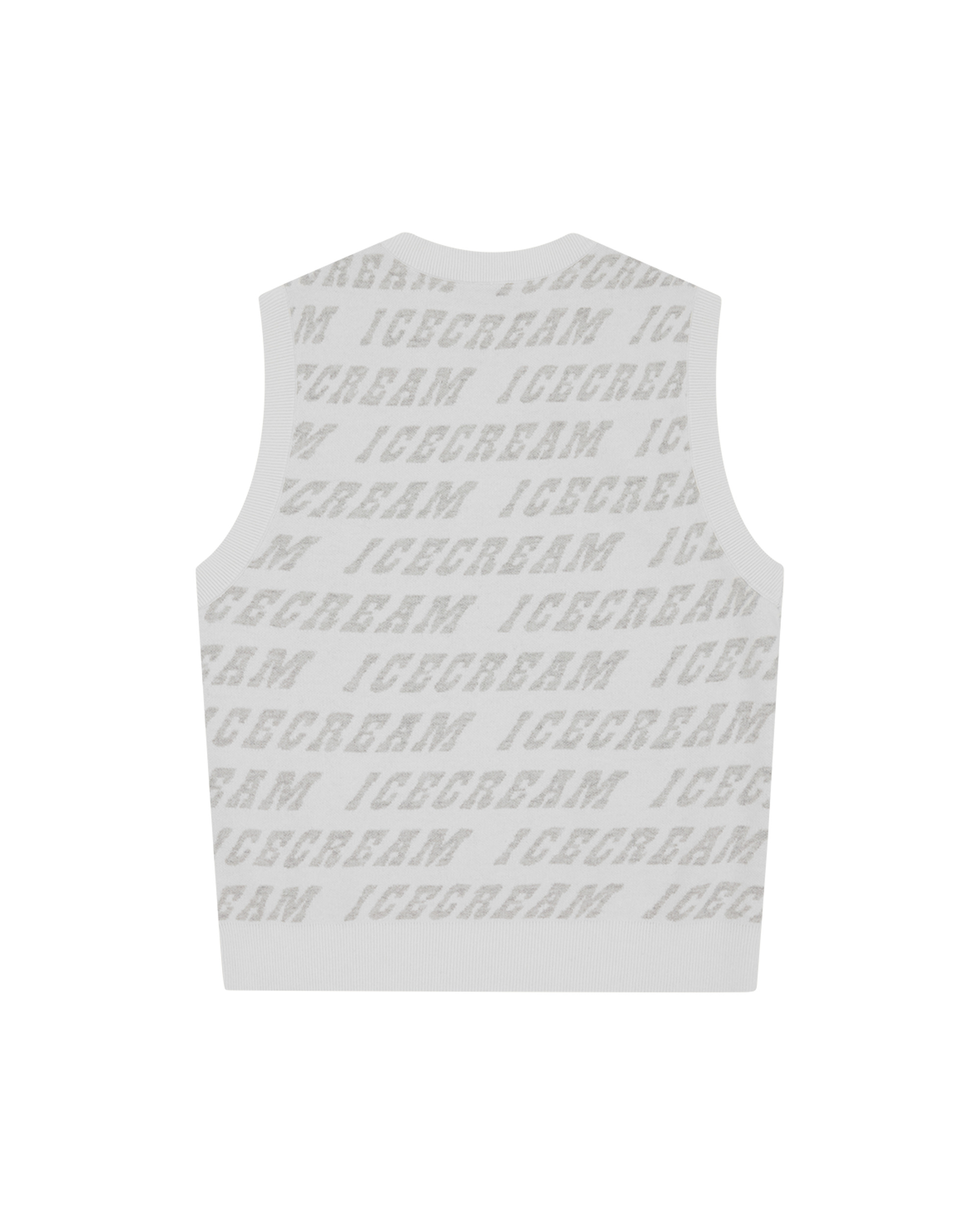 REPEAT LOGO KNITTED VEST - 3
