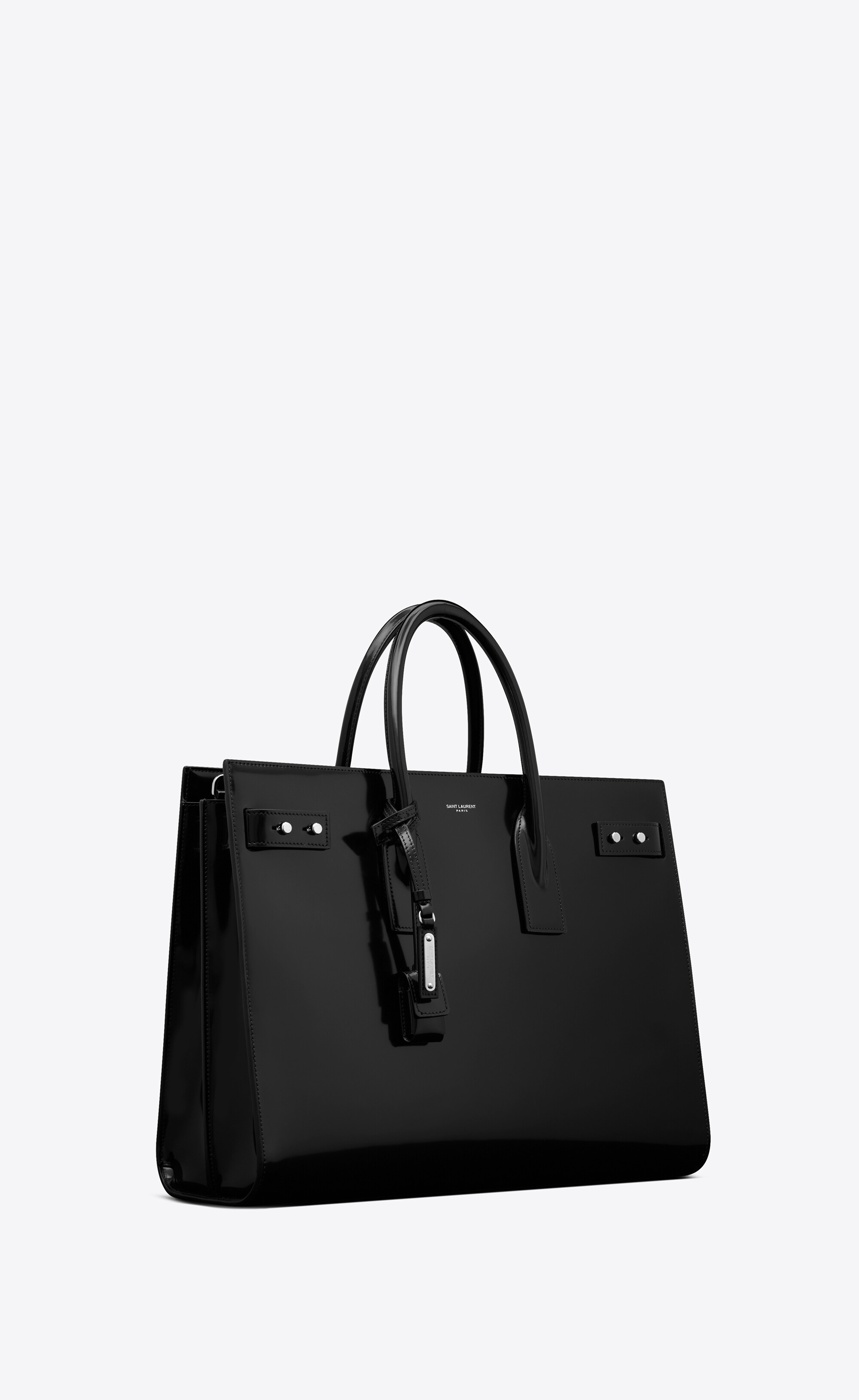 sac de jour thin large in glazed leather - 5