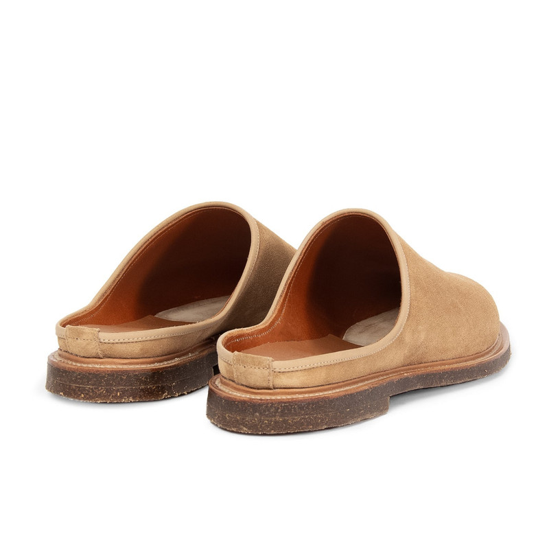 VIBERG Mule - Peanut Papillon Calf Suede outlook