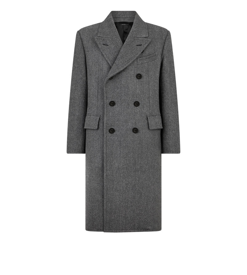 DOUBLE SPLITTABLE HERRINGBONE COAT 1